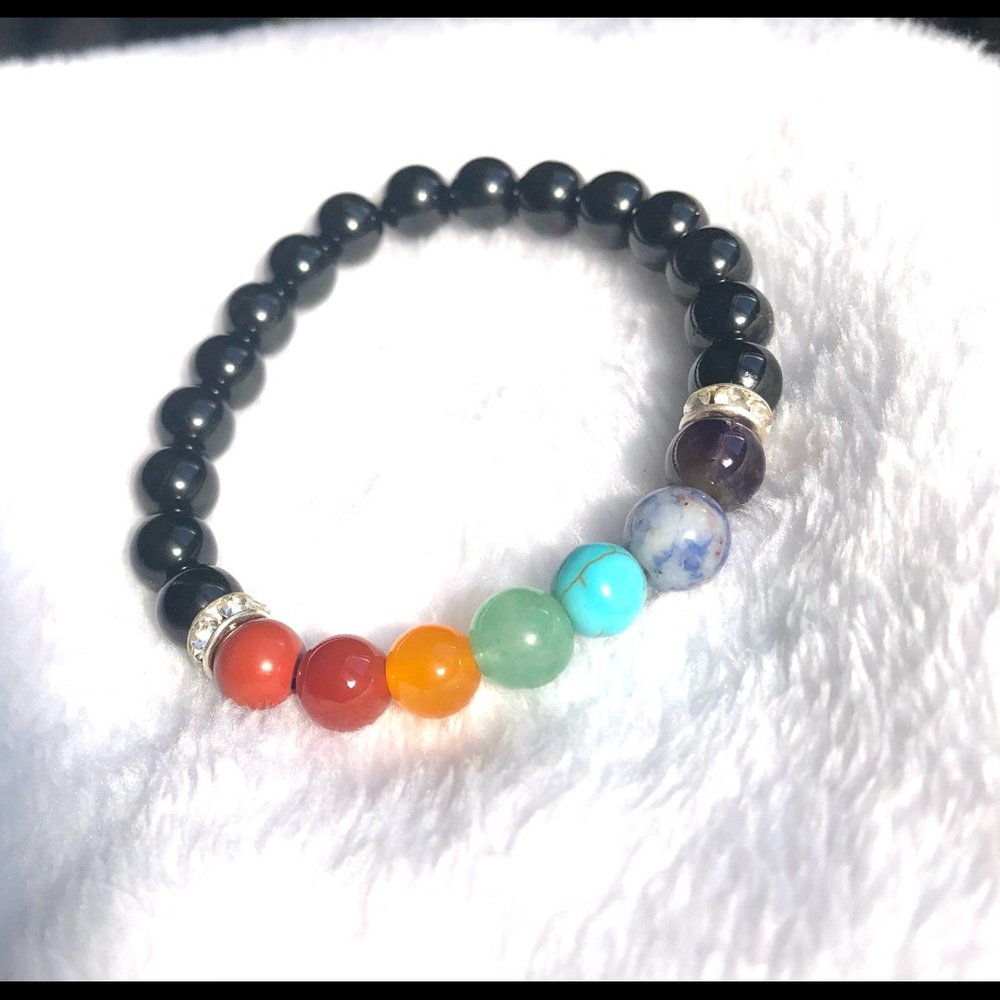 Black Tourmaline Stretchy Bracelets